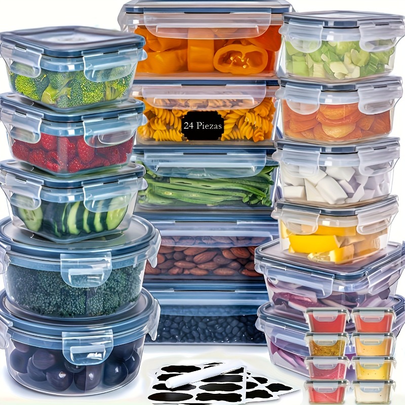 48PCS BPA-Free Food Storage Se - огляд і ціна Food Storage With Colander