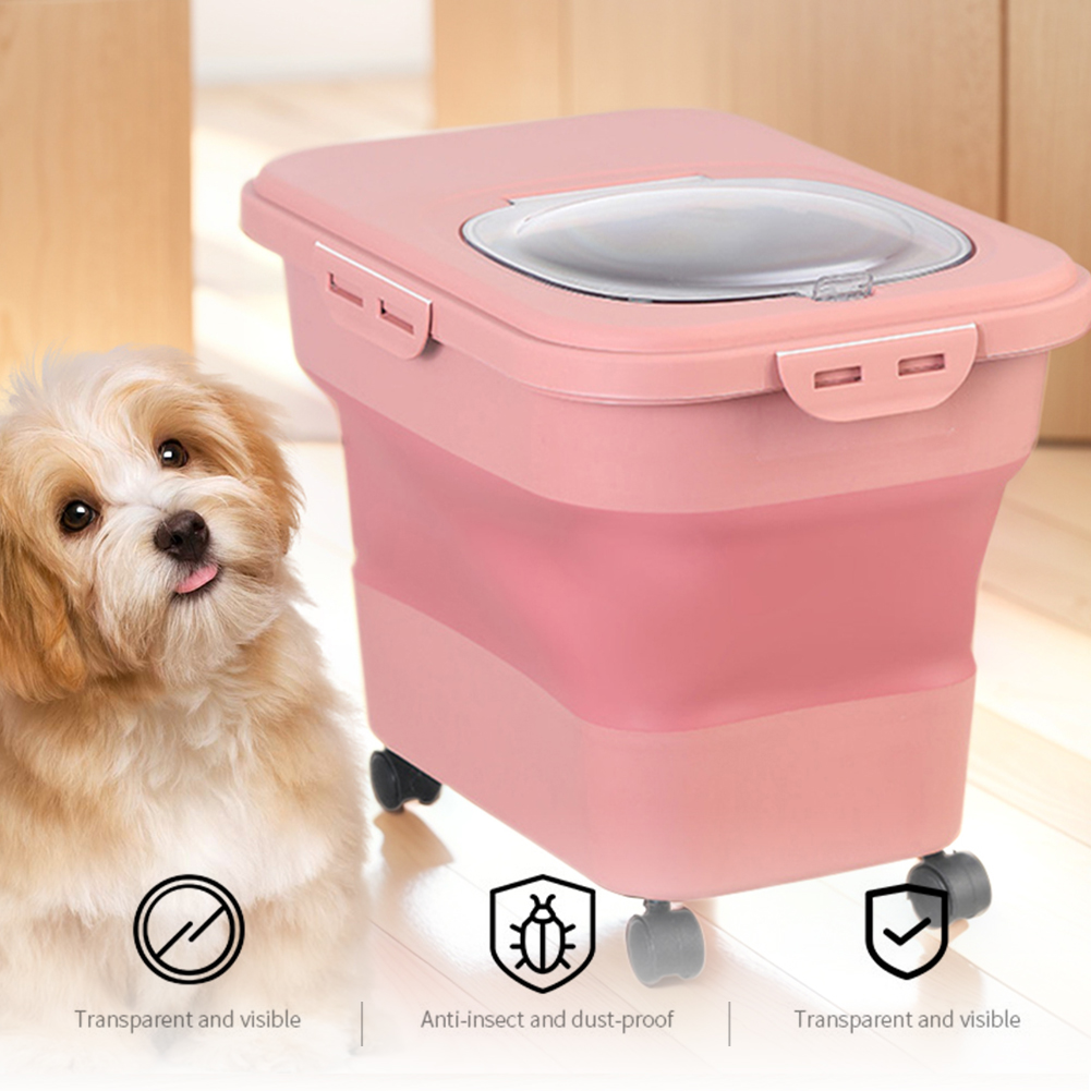 Collapsible Dry Cat Food Box 2 - огляд і ціна Food Storage With Colander
