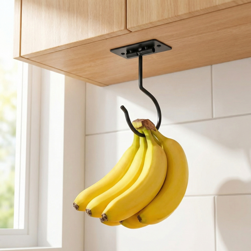 Black Metal Self-Adhesive Bana - огляд і ціна Food Storage Ideas