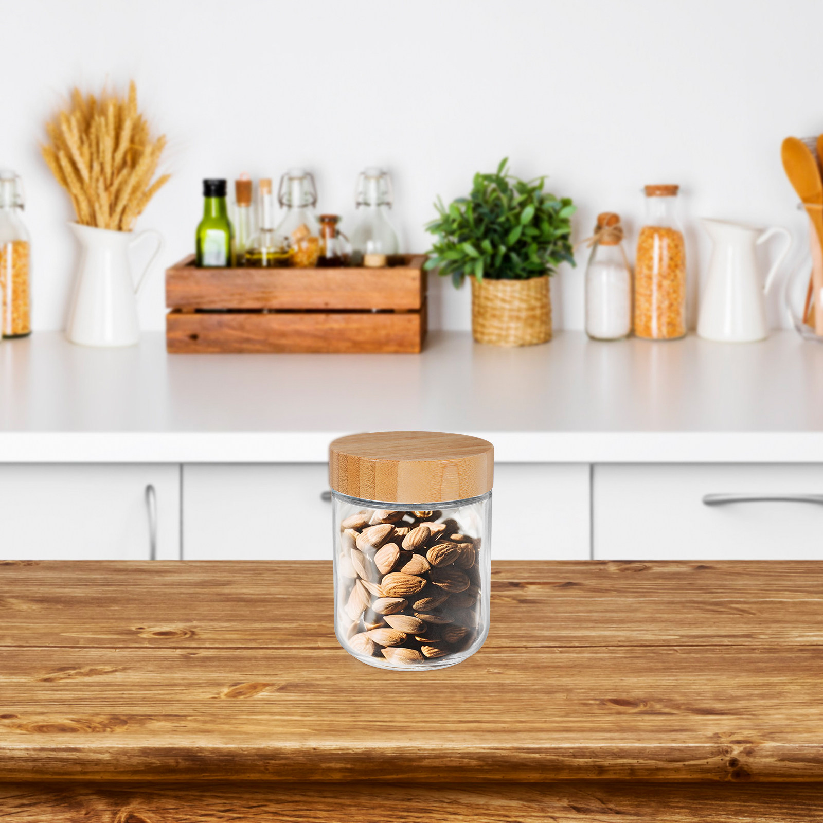 4Pcs Glass Kitchen Storage Jar - огляд і ціна Food Storage Glass