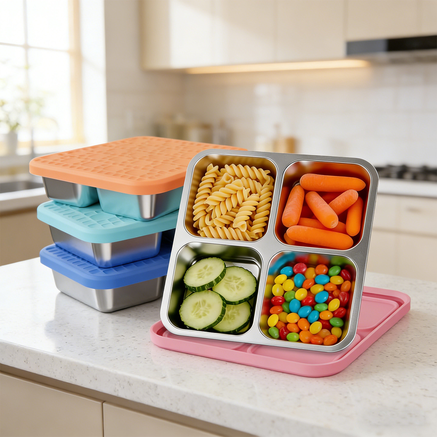 304 Stainless Steel Divided Lu - огляд і ціна Stainless Lunch Box