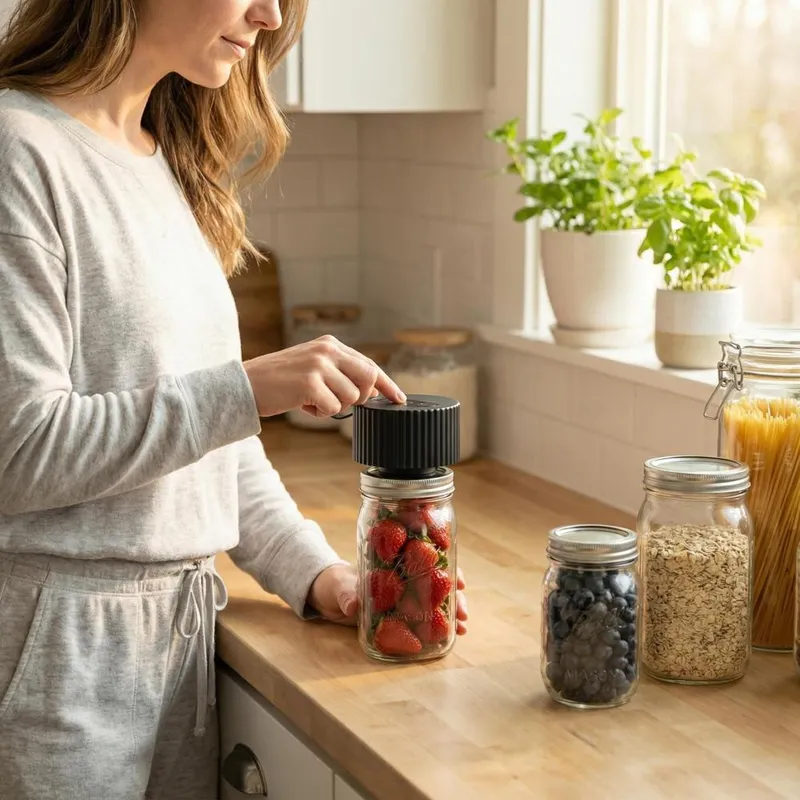 Electric Mason Jar Vacuum Seal - огляд і ціна Food Storage Machine