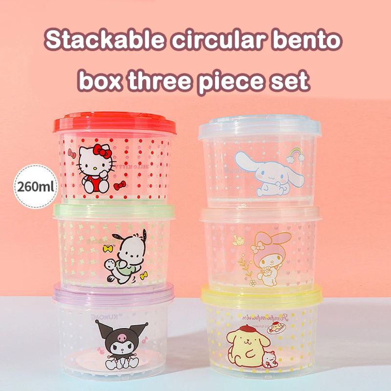 Kitty Bento Box Set 3 Pieces C - огляд і ціна Food Storage With Colander